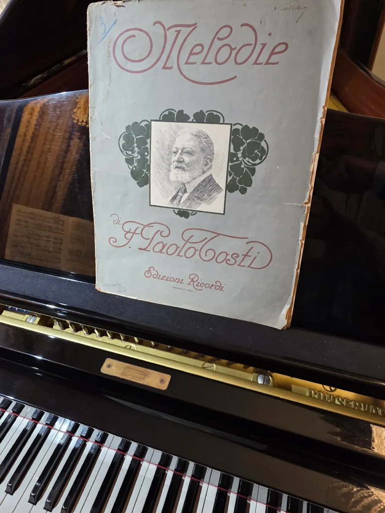 Spartito della casa Ricordi "Melodie" del Maestro Francesco Paolo Tosti.